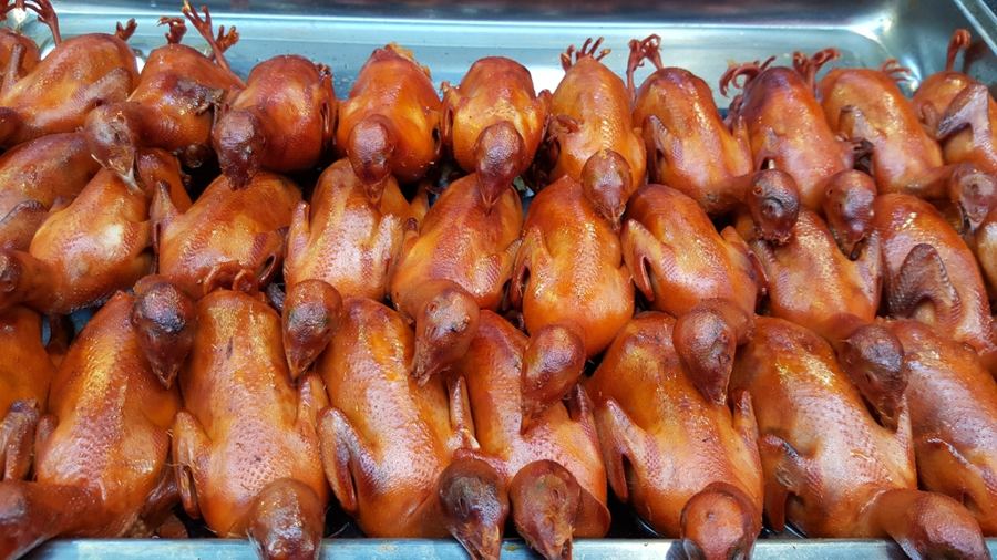 Grilled chicken fresh off the grill