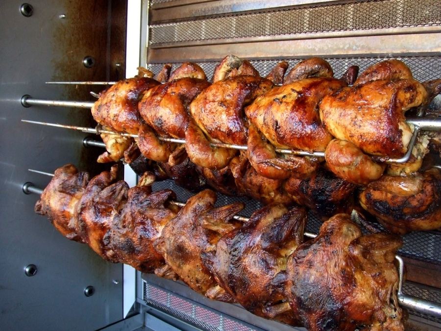 Charcoal grilled chicken